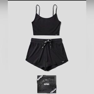 PSD Classic Black Tank and Shorts Set